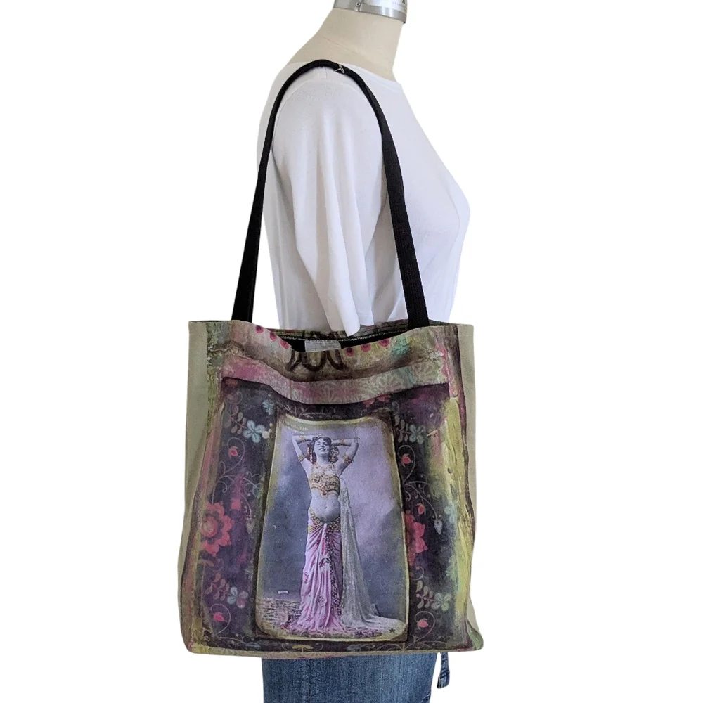 Pixels Mata Hari Art Tote Bag